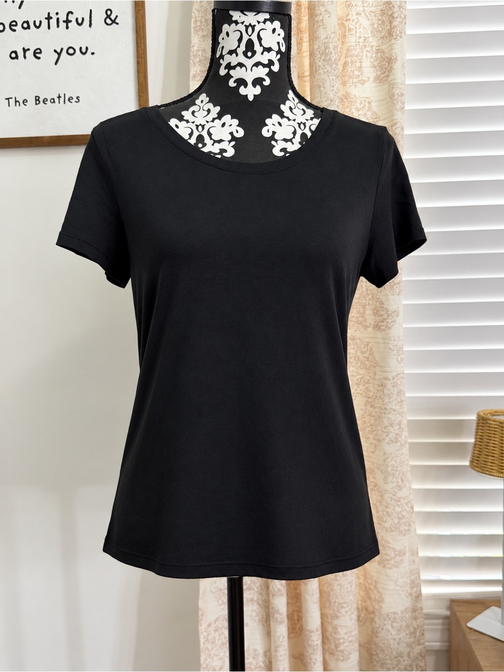 Quince Black Short-Sleeve Crewneck Tee